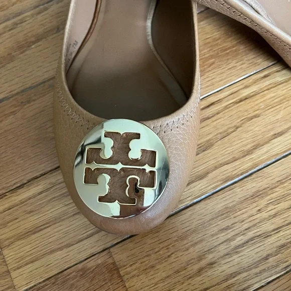 Tory Burch Tan Leather Ballet Flats - Picture 5 of 8
